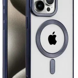 Newface İphone 15 Pro Max Kılıf Kronos Magsafe Kapak - Lacivert