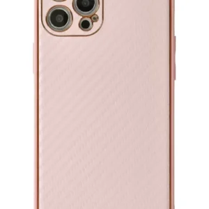 Newface İphone 12 Pro Kılıf Coco Karbon Silikon - Pembe