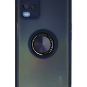 Newface Oppo A54 4g Kılıf Montreal Yüzüklü Silikon Kapak - Lacivert