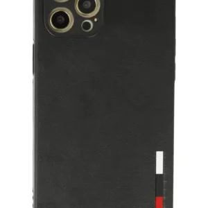 Newface İphone 12 Pro Kılıf Loop Deri Silikon - Siyah