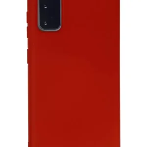 Newface Samsung Galaxy S20 Kılıf Nano İçi Kadife Silikon - Kırmızı