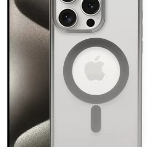 Newface İphone 15 Pro Kılıf Erozi Magsafe Kapak - Gümüş