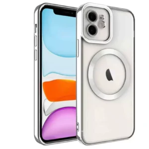Newface İphone 12 Kılıf Kross Magneticsafe Kapak - Gümüş
