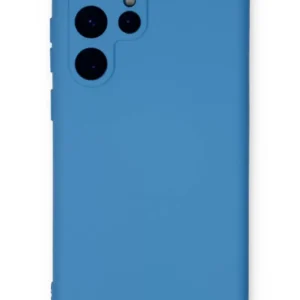 Newface Samsung Galaxy S23 Ultra Kılıf Nano İçi Kadife Silikon - Mavi