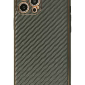 Newface İphone 12 Pro Kılıf Coco Karbon Silikon - Füme