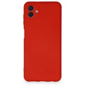 Newface Samsung Galaxy A04 Kılıf Nano İçi Kadife Silikon - Kırmızı