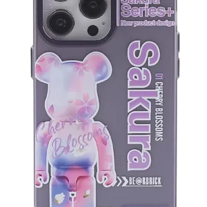 Newface İphone 14 Pro Kılıf Prada Desenli Kapak - Prada Mor - 1