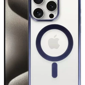 Newface İphone 15 Pro Max Kılıf Erozi Magsafe Kapak - Lacivert