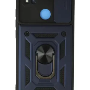 Newface Xiaomi Redmi 9c Kılıf Pars Lens Yüzüklü Silikon - Lacivert