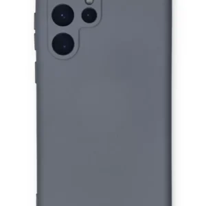 Newface Samsung Galaxy S23 Ultra Kılıf Nano İçi Kadife Silikon - Gri