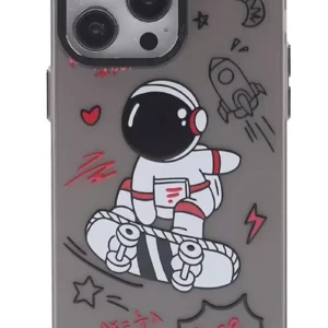 Newface İphone 14 Pro Kılıf Prada Desenli Kapak - Prada Siyah - 1