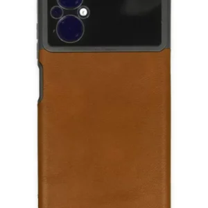 Newface Xiaomi Poco M5 Kılıf Loop Deri Silikon - Kahverengi