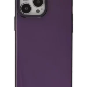 Newface İphone 13 Pro Max Kılıf Anka Pc Sert Metal Kapak - Mor