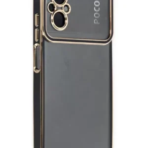 Newface Xiaomi Poco M5 Kılıf Liva Lens Silikon - Siyah