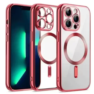 Newface İphone 12 Pro Kılıf Kross Magneticsafe Kapak - Kırmızı