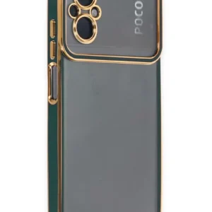 Newface Xiaomi Poco M5 Kılıf Liva Lens Silikon - Yeşil