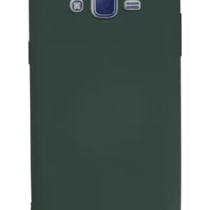 Newface Samsung Galaxy J7 Kılıf Nano İçi Kadife Silikon - Koyu Yeşil