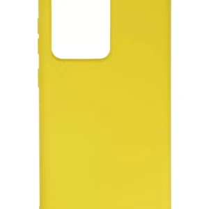 Newface Samsung Galaxy S20 Ultra Kılıf Nano İçi Kadife Silikon - Sarı