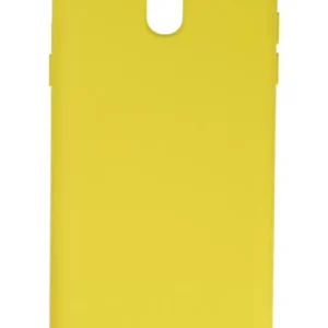 Newface Samsung Galaxy J7 Pro / J730 Kılıf Nano İçi Kadife Silikon - Sarı