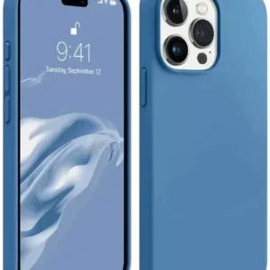 Newface İphone 15 Pro Max Kılıf First Silikon - Mavi