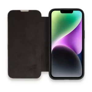 Newface İphone 14 Pro Max Kılıf Dolpin Kapaklı - Siyah