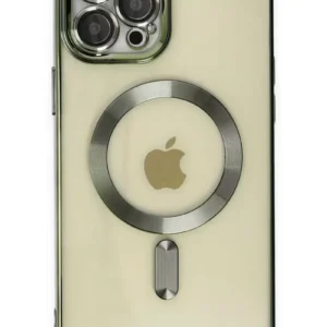 Newface İphone 12 Pro Max Kılıf Kross Magneticsafe Kapak - Koyu Yeşil