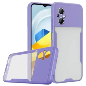 Newface Xiaomi Poco M5 Kılıf Platin Silikon - Lila