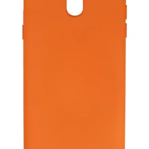 Newface Samsung Galaxy J7 Pro / J730 Kılıf Nano İçi Kadife Silikon - Turuncu