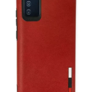 Newface Samsung Galaxy A03s Kılıf Loop Deri Silikon - Kırmızı