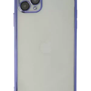 Newface İphone 11 Pro Max Kılıf Razer Lensli Silikon - Mor