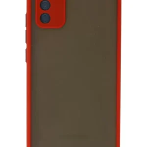 Newface Samsung Galaxy A03s Kılıf Montreal Silikon Kapak - Kırmızı