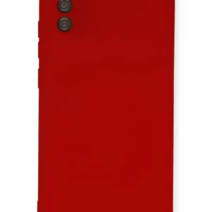 Newface Samsung Galaxy A03s Kılıf Nano İçi Kadife Silikon - Kırmızı