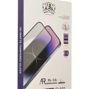 Newface İphone 15 Pro Max Bilvis 3d Mat Cam Ekran Koruyucu