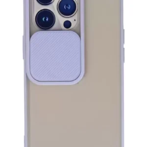 Newface İphone 13 Pro Kılıf Palm Buzlu Kamera Sürgülü Silikon - Lila