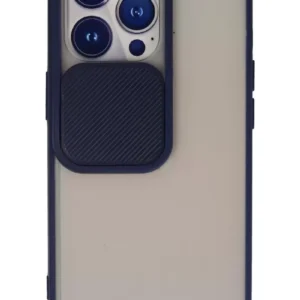 Newface İphone 13 Pro Kılıf Palm Buzlu Kamera Sürgülü Silikon - Lacivert