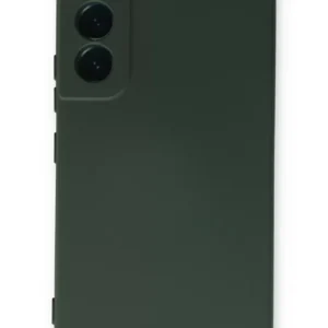 Newface Samsung Galaxy S23 Plus Kılıf Nano İçi Kadife Silikon - Koyu Yeşil