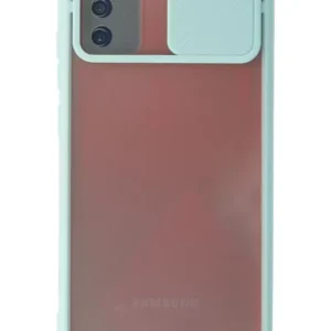 Newface Samsung Galaxy A03s Kılıf Palm Buzlu Kamera Sürgülü Silikon - Turkuaz