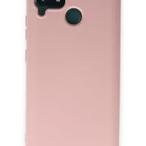 Newface Realme C15 Kılıf Nano İçi Kadife Silikon - Pudra