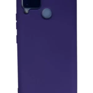 Newface Realme C15 Kılıf Nano İçi Kadife Silikon - Mor