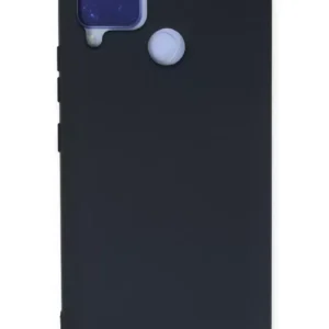 Newface Realme C15 Kılıf Nano İçi Kadife Silikon - Lacivert