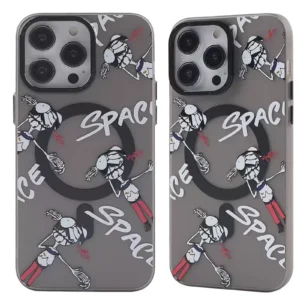 Newface İphone 14 Pro Kılıf Apollo Magneticsafe Desenli Kapak - Apollo Siyah - 3