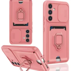 Newface Samsung Galaxy A05s Kılıf Zuma Kartvizitli Yüzüklü Silikon - Pembe