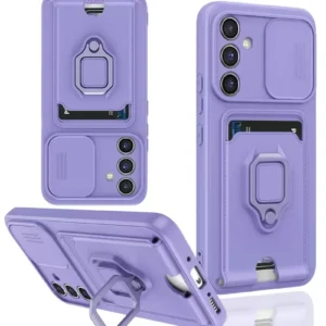 Newface Samsung Galaxy A05s Kılıf Zuma Kartvizitli Yüzüklü Silikon - Lila