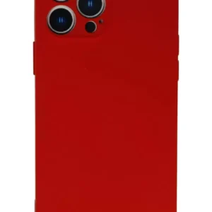 Newface İphone 13 Pro Kılıf Nano İçi Kadife Silikon - Kırmızı