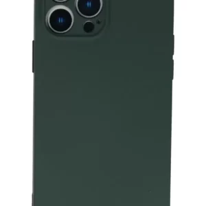 Newface İphone 13 Pro Kılıf Nano İçi Kadife Silikon - Koyu Yeşil