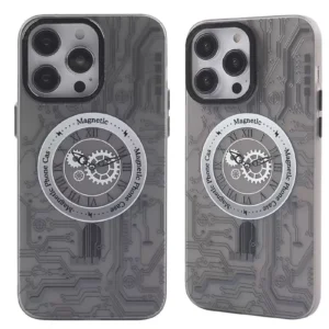 Newface İphone 14 Pro Max Kılıf Apollo Magneticsafe Desenli Kapak - Apollo Siyah - 1