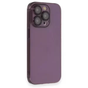 Newface İphone 14 Pro Kılıf Armada Lensli Kapak - Derin Mor