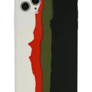 Newface İphone 11 Pro Kılıf Ebruli Lansman Silikon - Beyaz-siyah