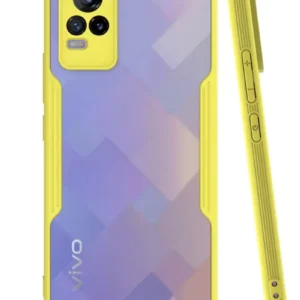 Newface Vivo V21e Kılıf Platin Silikon - Sarı