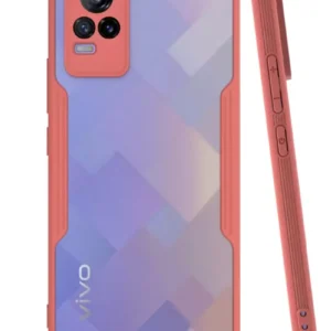 Newface Vivo V21e Kılıf Platin Silikon - Pembe